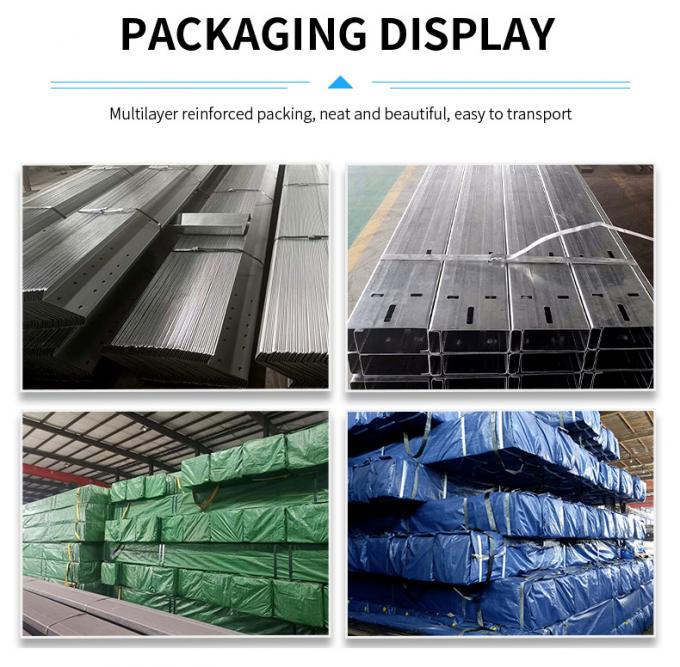 Struktur Baja Grid Fabrikasi Bangunan Gudang Hot Dip Galvanized 4