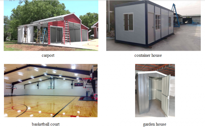 Bengkel Bangunan Struktur Baja Gudang Prefabrikasi Tahan Air 10